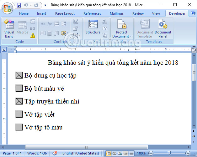 Dừng bảo mật file Word