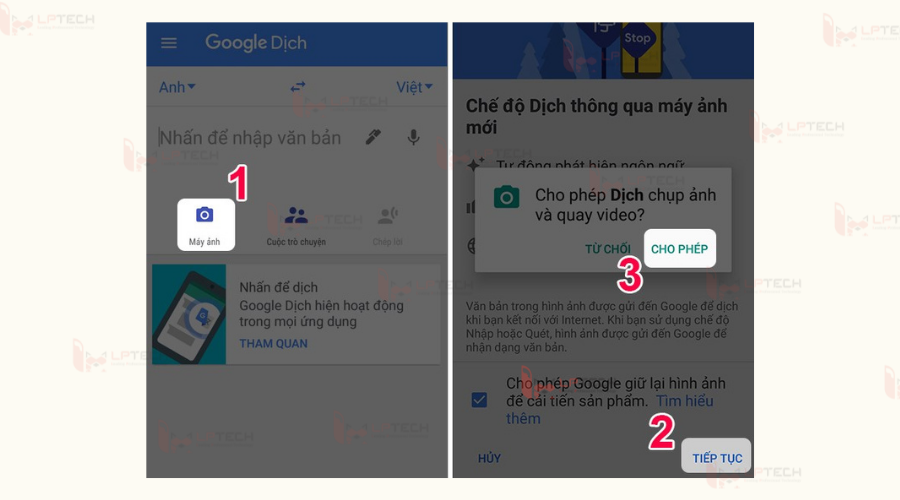 Cách dùng Google dịch hình ảnh trên điện thoại