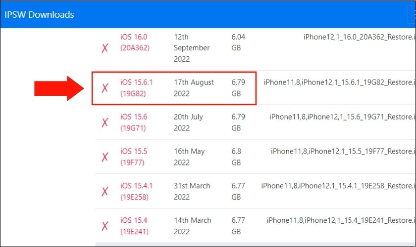 cách hạ cấp ios 16 xuống 15, 15.5, 15.7 bằng IPSW