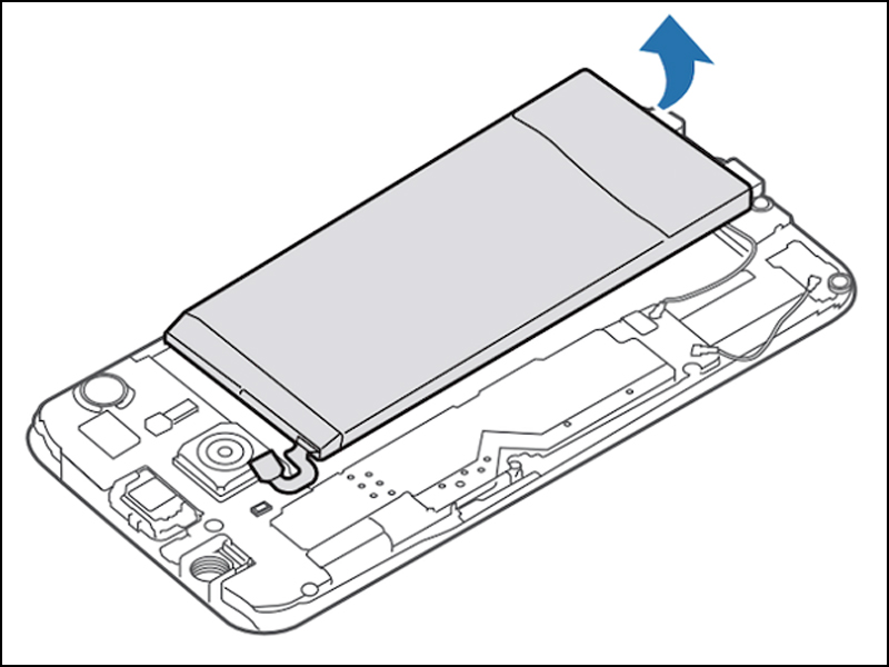 Lấy pin ra khỏi thiết bị