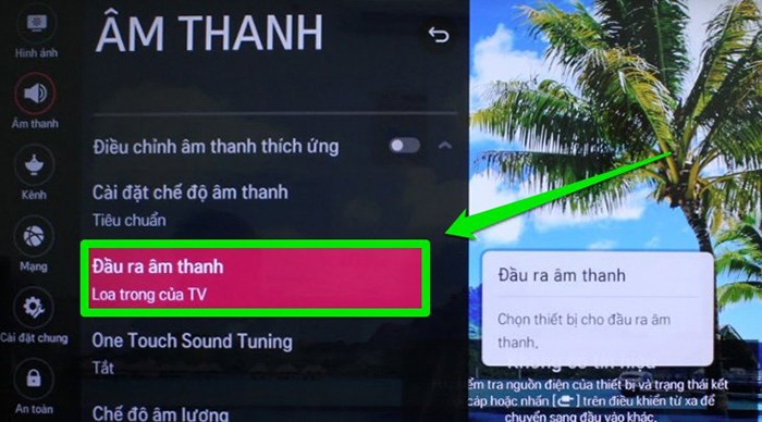 Hướng dẫn bật Bluetooth trên tivi LG đầu ra âm thanh