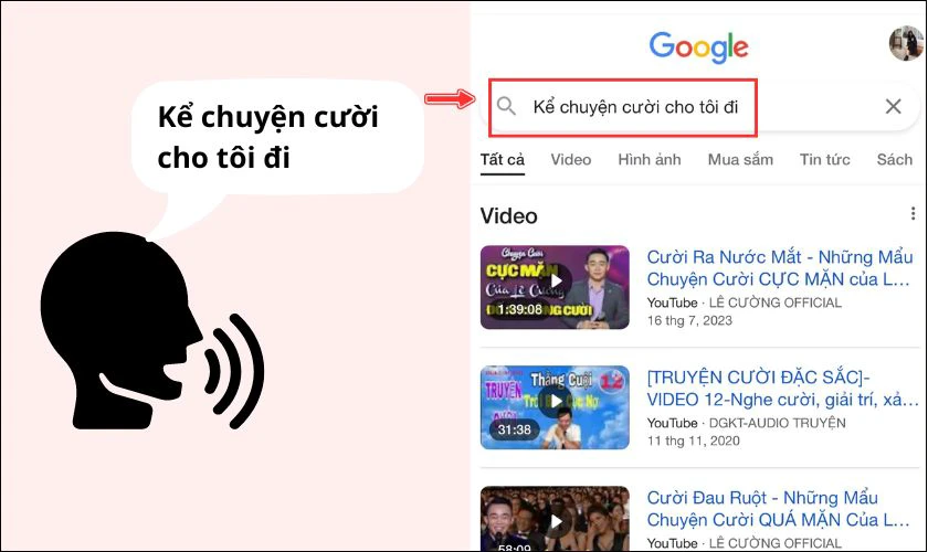 Ok Google còn có tính năng tìm kiếm qua giọng nói