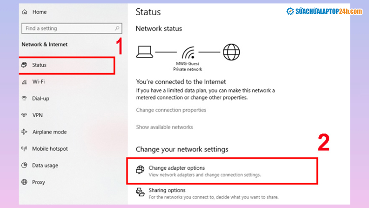 Bạn chọn tên Wi-Fi và Connect