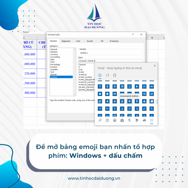 Định dạng số trong excel