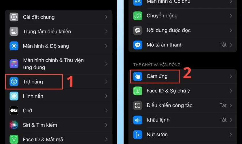 Cách tắt nguồn iPhone 12 khi bị đơ màn hình bằng tính năng AssistiveTouch