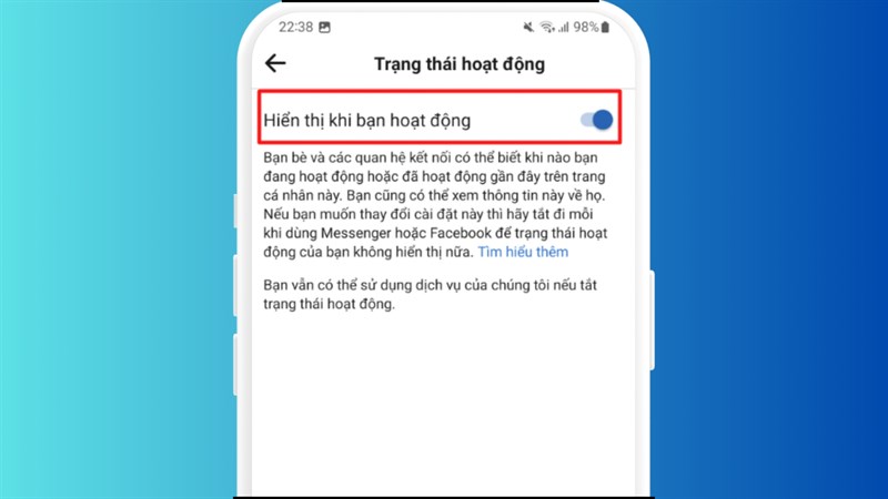 Cách treo nick Facebook trên hệ điều hành Android (bước 3)