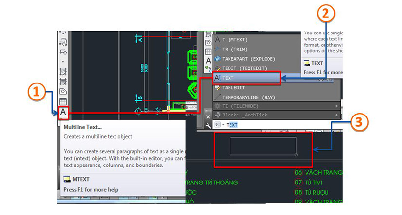 Cach viet chu trong autocad 8