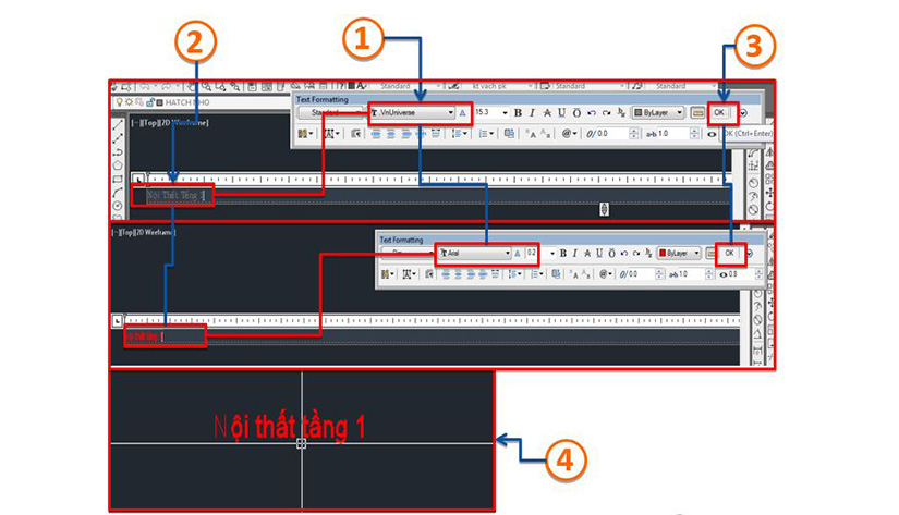 Cach viet chu trong autocad 10