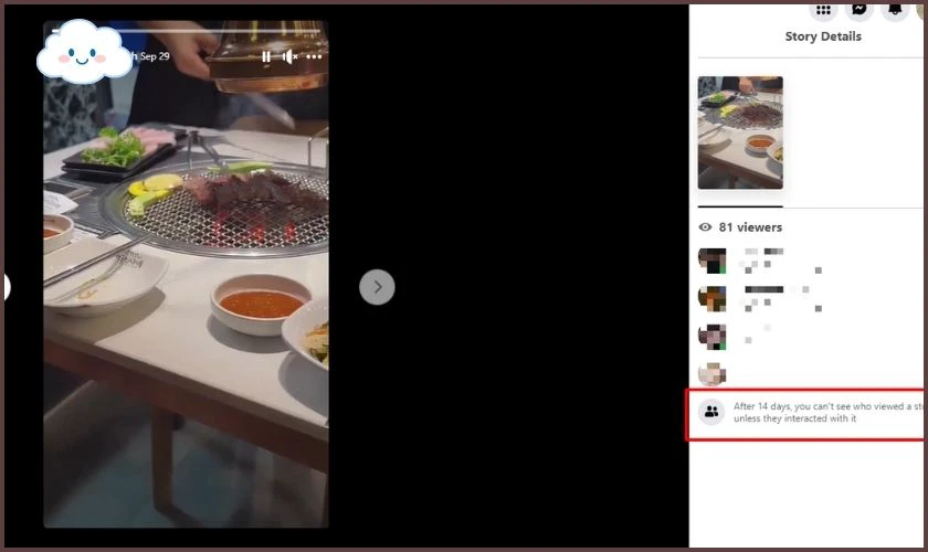 Tại sao không xem được ai đã xem story Facebook của mình?