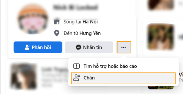 Cách để người khác không còn theo dõi mình trên Facebook Bước 1