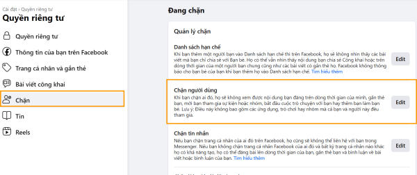 Cách để người khác không còn theo dõi mình trên Facebook Bước 2