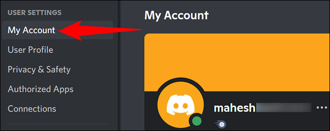 Nhấp vào “Delete Account”