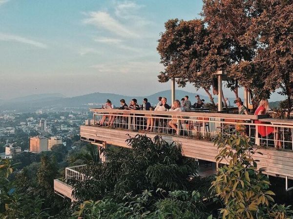 Outdoor space at Chuon Chuon Bistro & Sky Bar