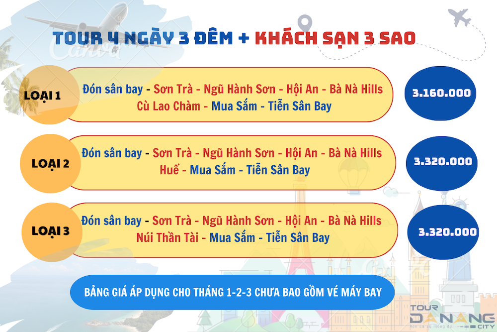 tour Đà Nẵng 4 ngày 3 đêm