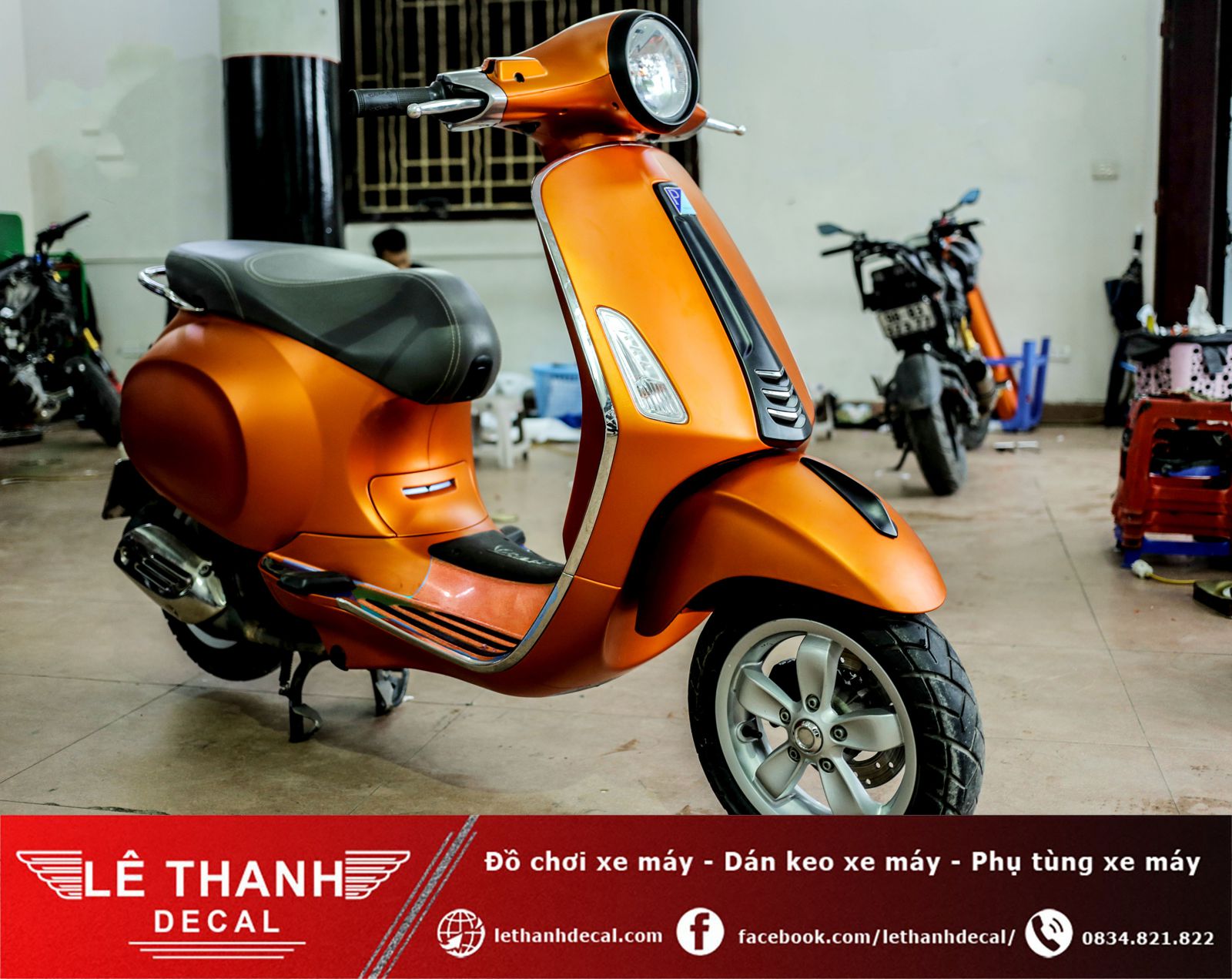 Dán xe Vespa : TOP 10+ mẫu dán xe Vespa sành điệu nhất