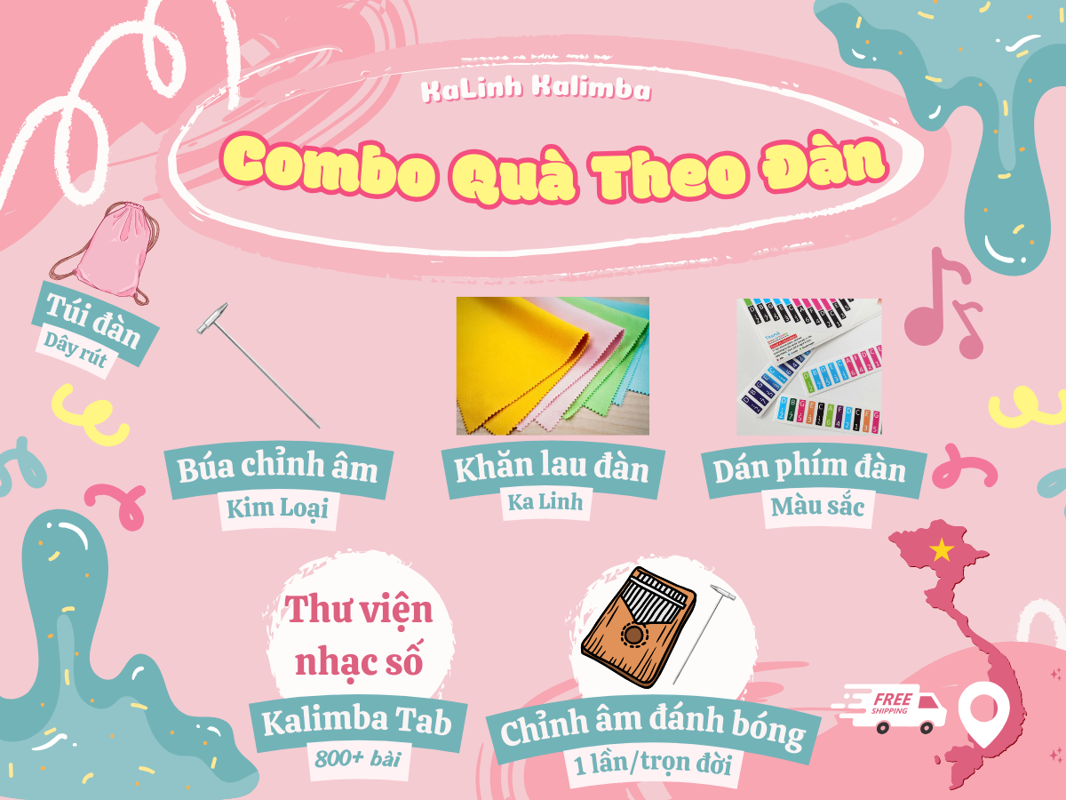 Conbo Quà Tặng Theo Đàn Kalimba Kalinh