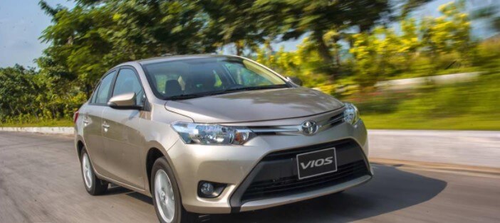 Kích thước xe Vios 2017 nhỏ gọn và đẹp mắt