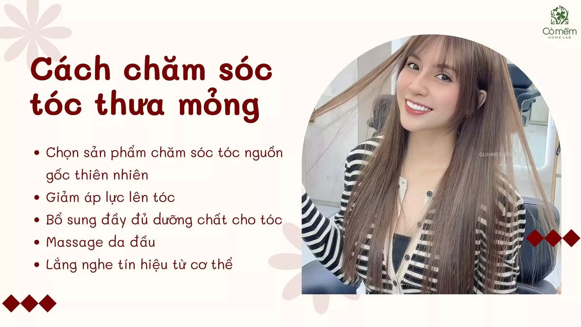 kiểu tóc dành cho tóc mỏng