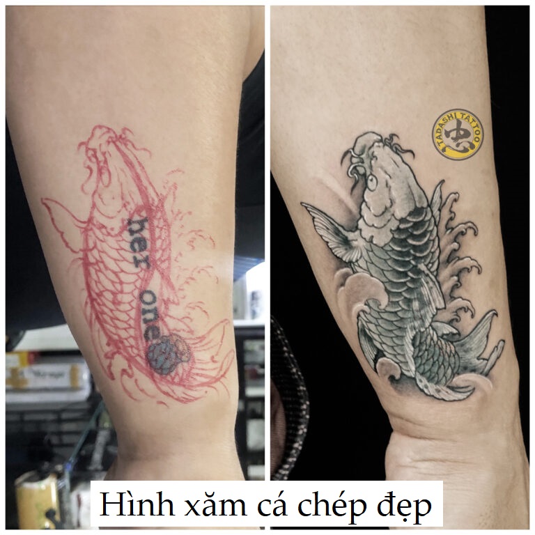 tổng hợp hình xăm cá chép đẹp