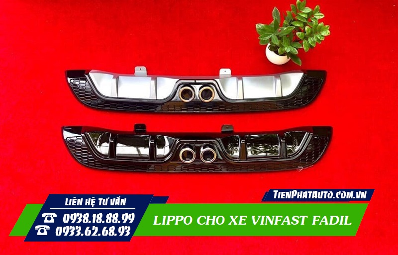 Mẫu Lippo độ xe Vinfast Fadil 2 ống bô kép ở giữa