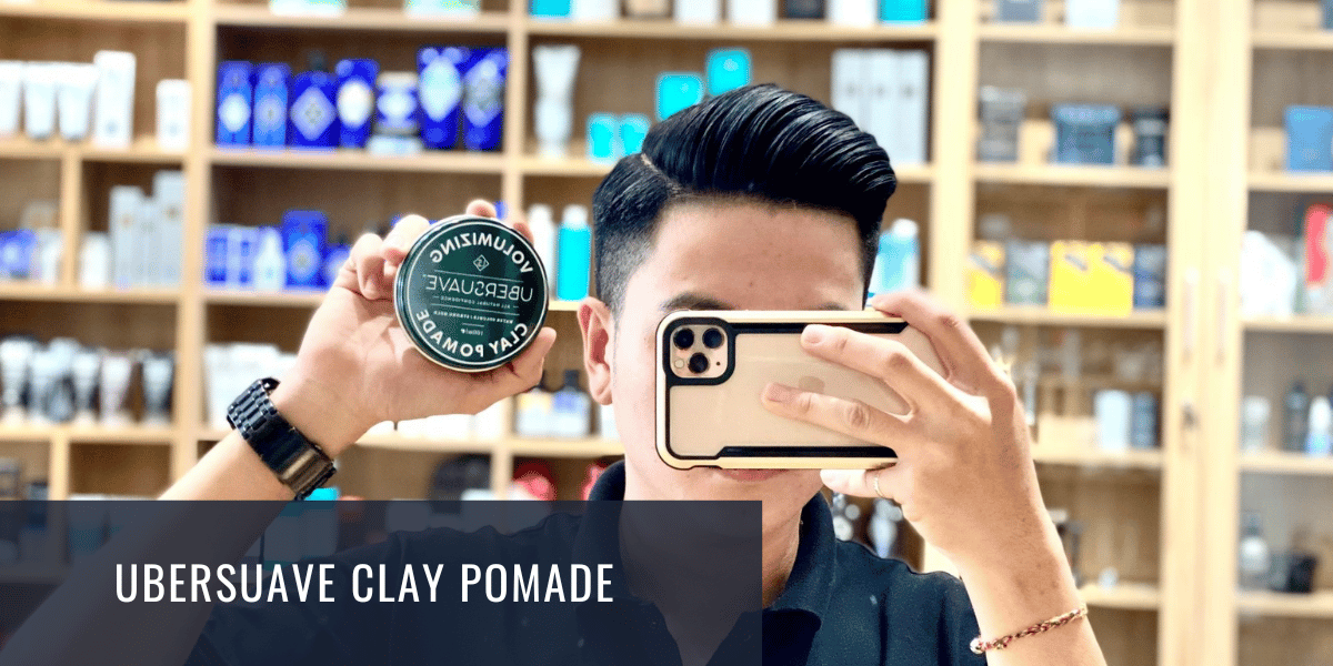 sáp vuốt tóc giá rẻ - ubersuave clay pomade