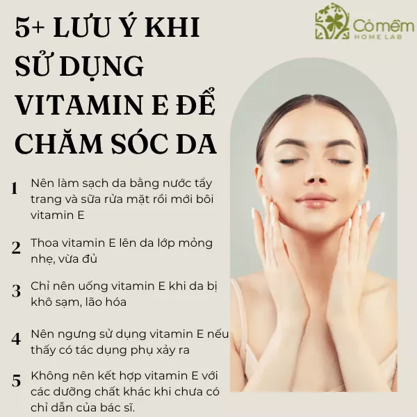 cách dùng vitamin e cho da mặt