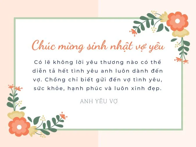 Tổng hợp những lời chúc mừng sinh nhật vợ ý nghĩa và tràn ngập yêu thương 12