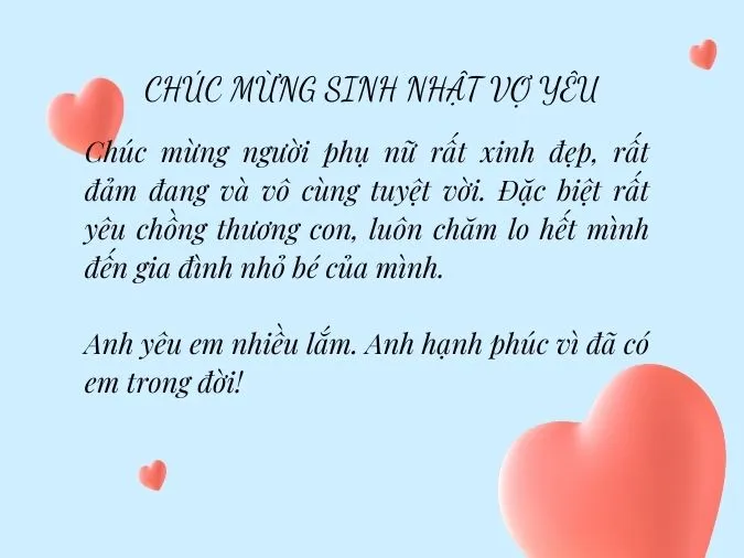 Tổng hợp những lời chúc mừng sinh nhật vợ ý nghĩa và tràn ngập yêu thương 7