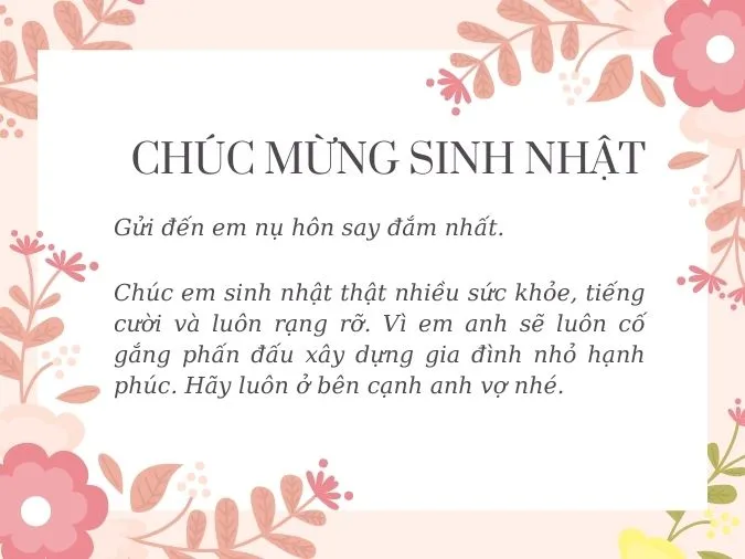 Tổng hợp những lời chúc mừng sinh nhật vợ ý nghĩa và tràn ngập yêu thương 10