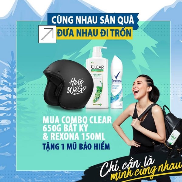 Một trong những banner quảng cáo của Clear