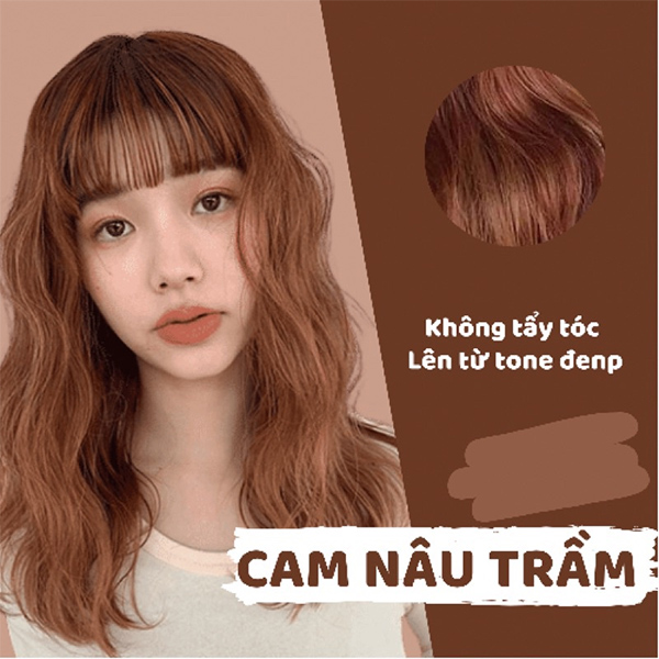 Top 10 màu tóc nâu cam đẹp ấn tượng trẻ trung hot nhất hiện nay - 8