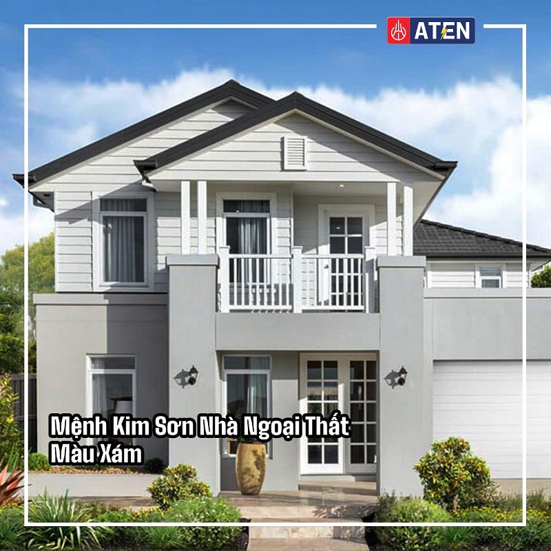 Sơn màu xám hợp người mệnh kim