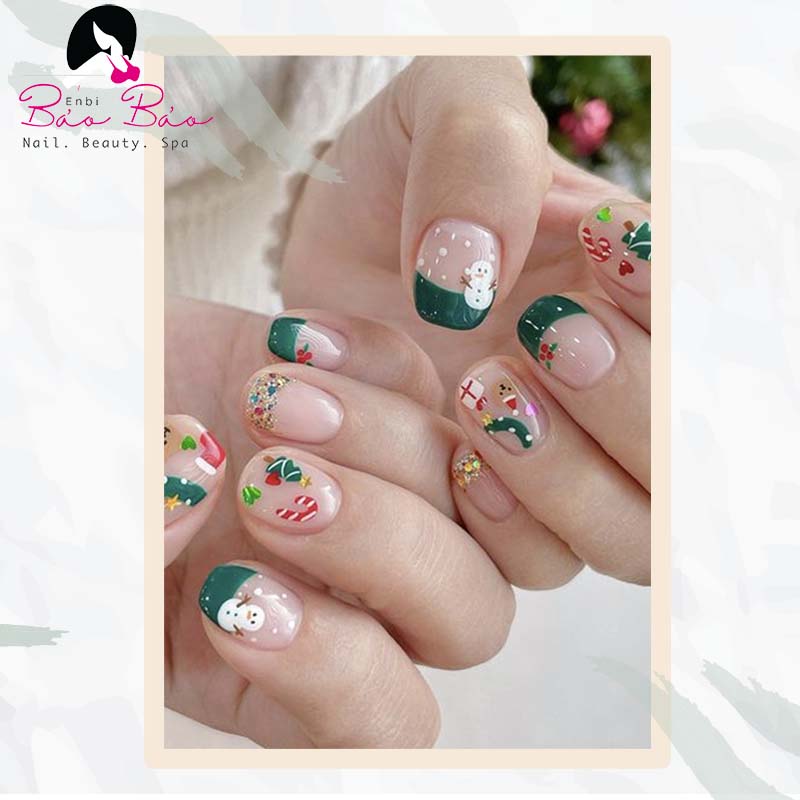 Mẫu nail Noel đáng yêu