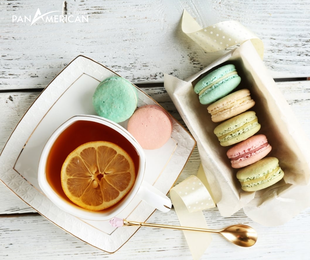 Bánh Macaron thường được người Pháp sử dụng trong các buổi trà chiều