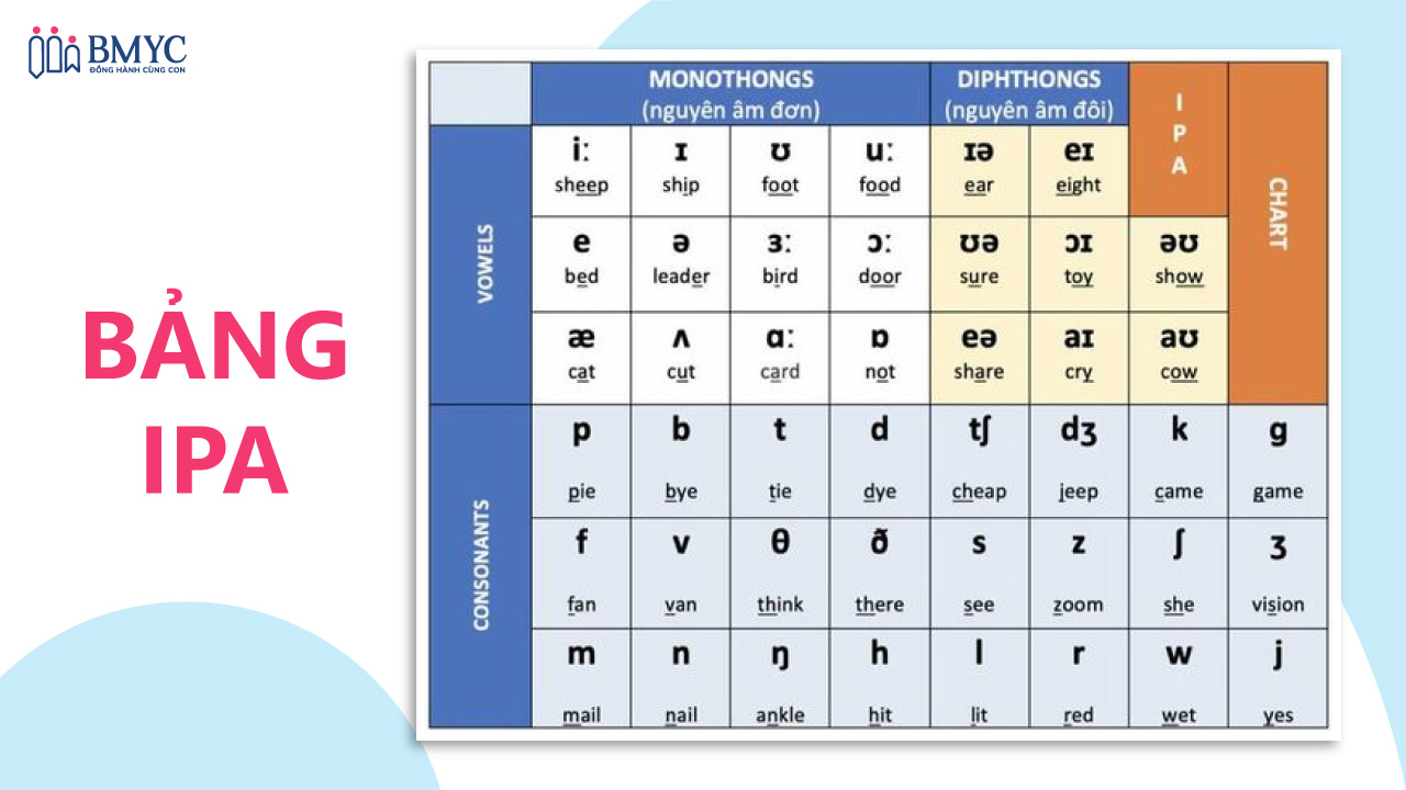 Quy tắc phát âm tiếng Anh chuẩn IPA