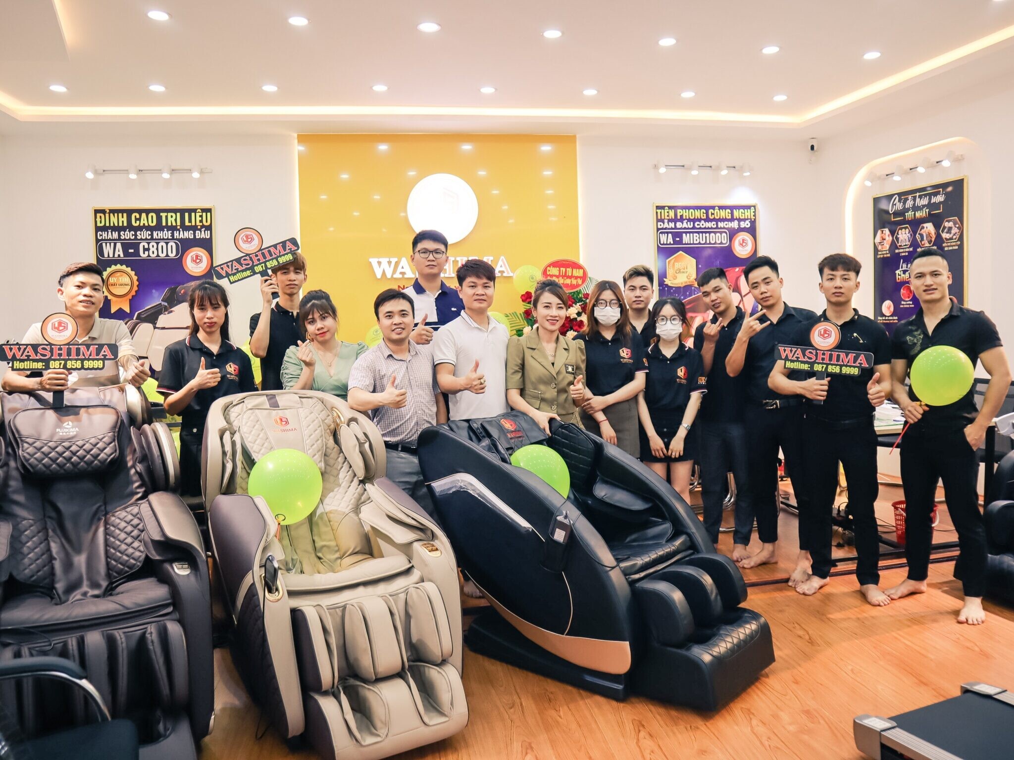 6 Showroom đại lý ghế massage Washima tại Hải Phòng đều có đội ngũ nhân viên tu vấn chuyên nghiệp