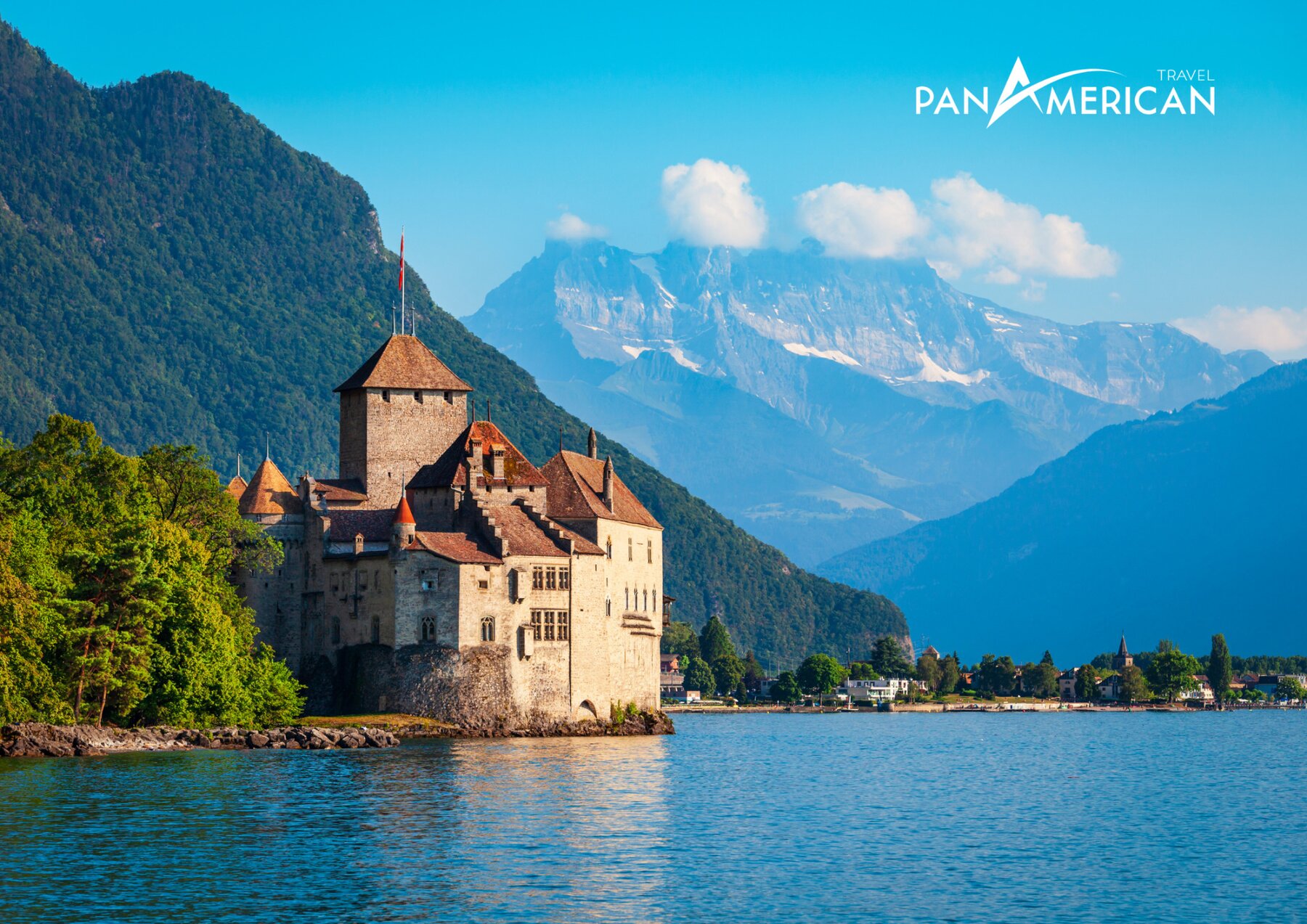 Tòa lâu đài Chateau de Chillon 