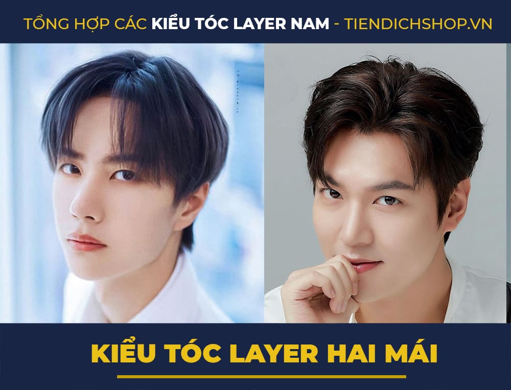 Kiểu tóc layer nam 2 mái