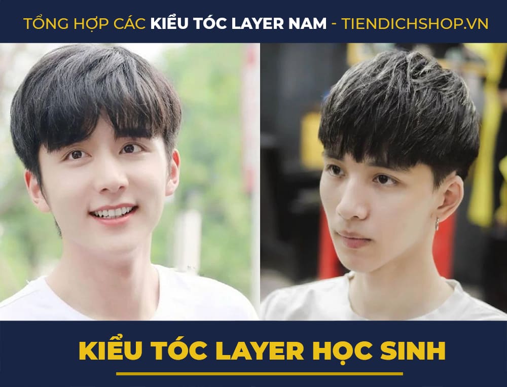 Kiểu Tóc layer nam học sinh đẹp