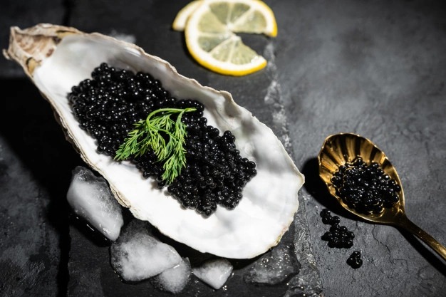 Biên độ giá của trứng cá tầm Caviar dao động rất lớn