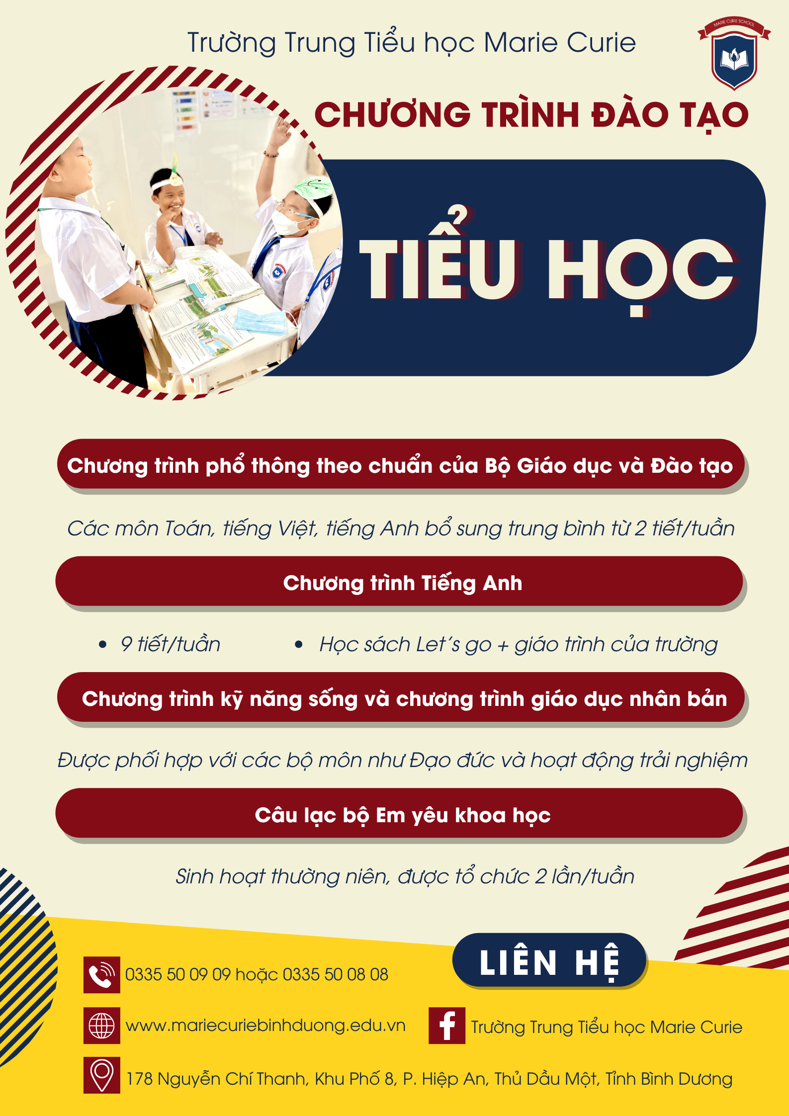 Chương trình đào tạo bậc tiểu học