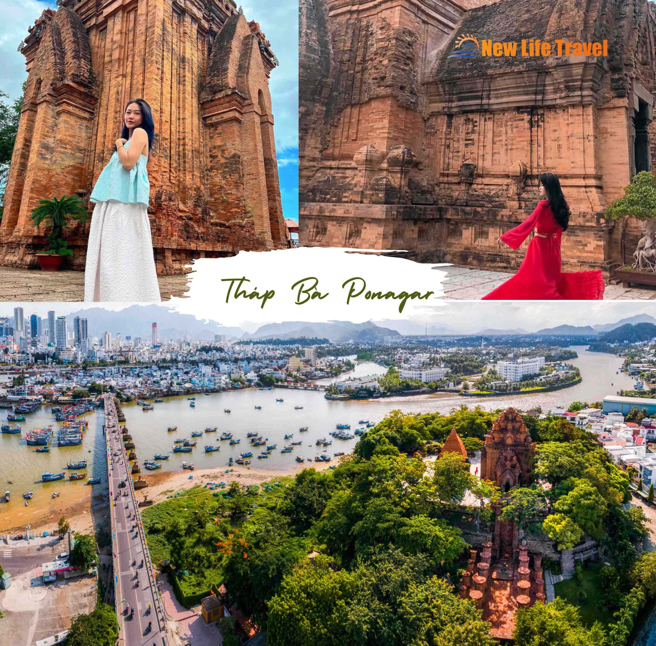 Hình ảnh nhìn từ trên cao tháp bà Ponagar