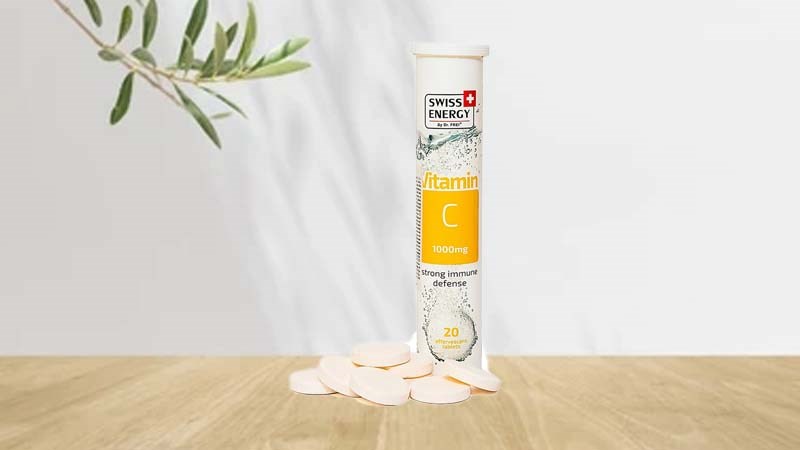 Viên sủi uống vitamin C Swiss Energy 1000mg phù hợp cho người già và người khó nuốt.