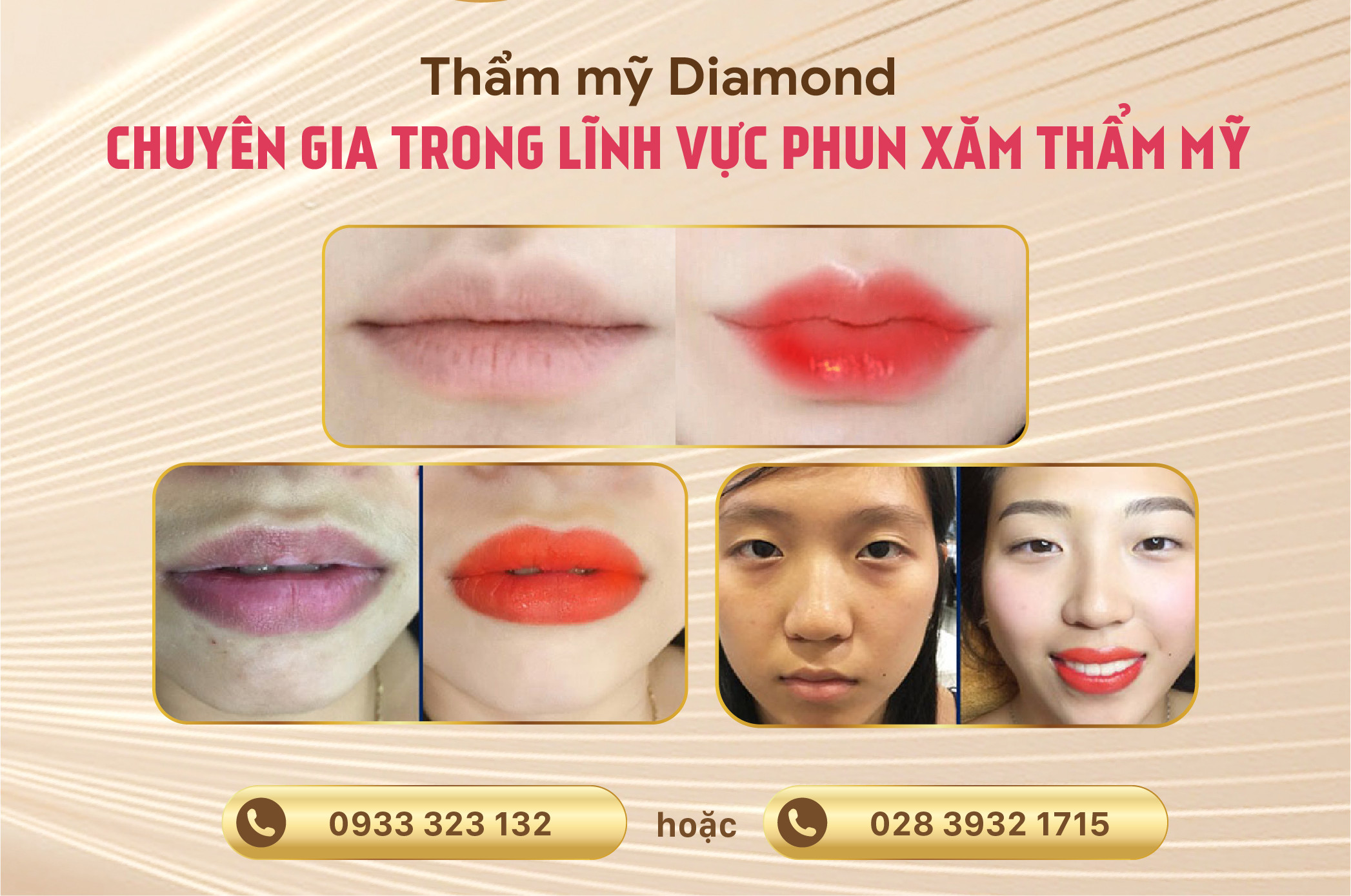 Phun môi màu đỏ cam