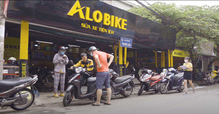 Alobike địa chỉ thay dầu nhớt xe ab uy tín tại hà nội