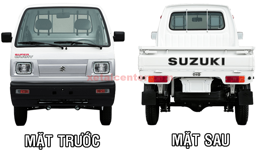 Thiết kế bên ngoài xe tải suzuki 500kg