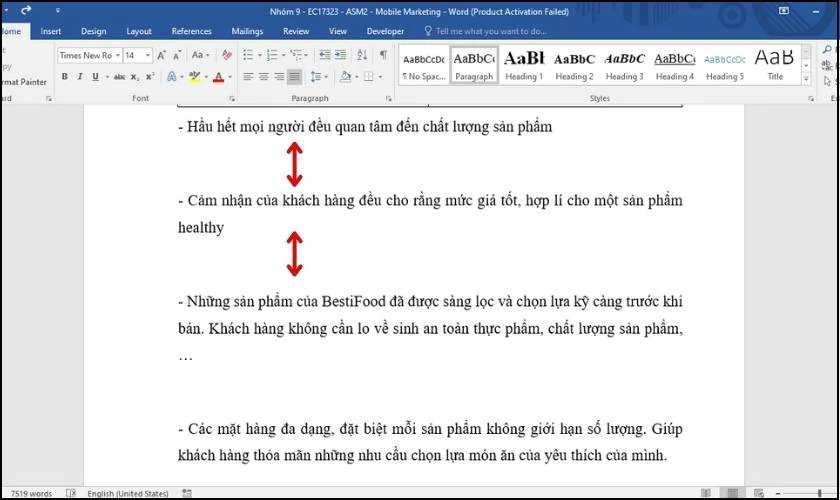 cách xóa dòng trống trong word