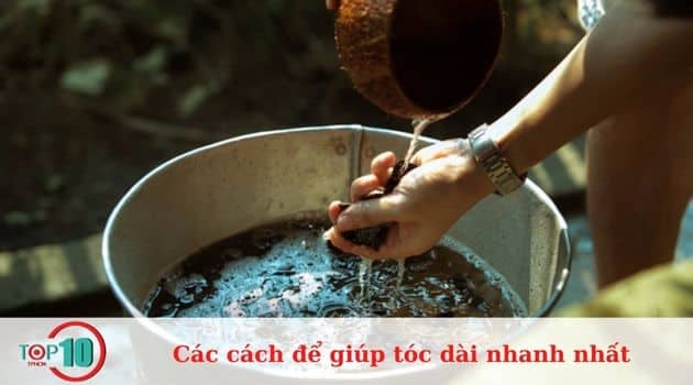 Kích thích sự phát triển tóc bằng bồ kết