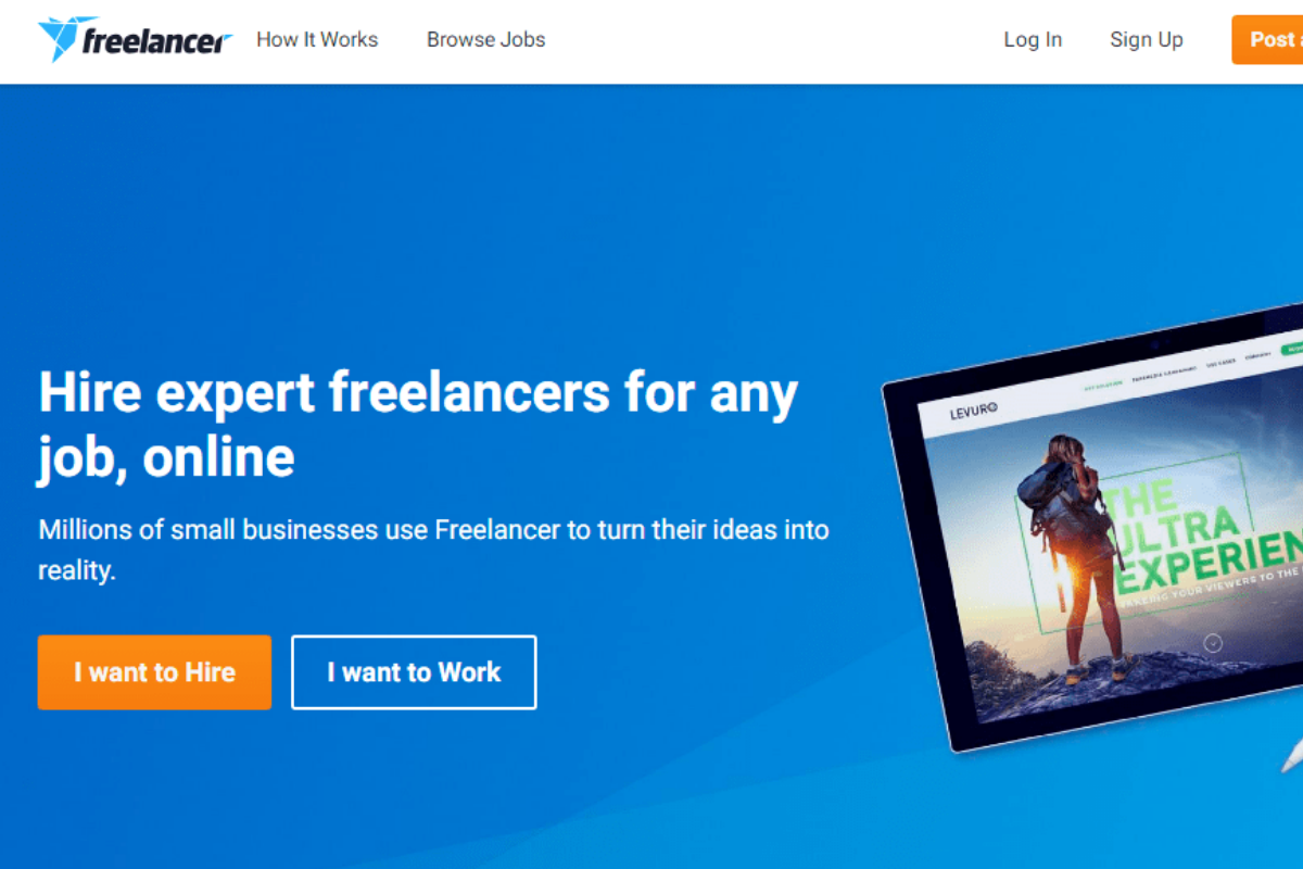 Freelancer.com - freelance website phổ biến nhiều người dùng trên thế giới