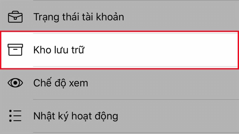 Nhấn vào biểu tượng dấu 3 chấm bên cạnh mục Thêm tin